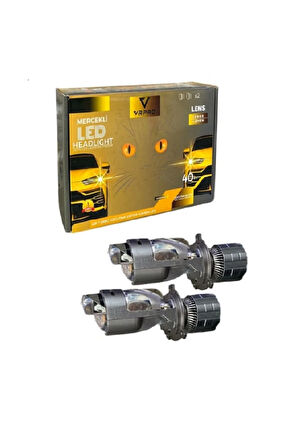 H4 Mercekli̇ Gold H4 Sari Beyaz 2 Renkti̇r Mercekli̇ H4 Lens Vrpro Aç Kapa  Renk Deği̇şi̇mi̇ Uyumlu