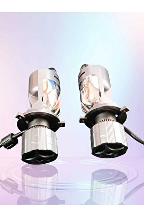 H4 Mercekli̇ Gold H4 Sari Beyaz 2 Renkti̇r Mercekli̇ H4 Lens Vrpro Aç Kapa  Renk Deği̇şi̇mi̇ Uyumlu