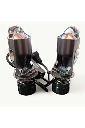 H4 Mercekli̇ Gold H4 Sari Beyaz 2 Renkti̇r Mercekli̇ H4 Lens Vrpro Aç Kapa  Renk Deği̇şi̇mi̇ Uyumlu