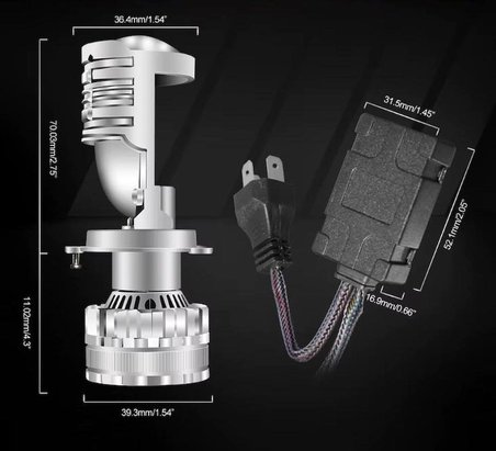 Femex Pro Plus Exclusive H4 Mercekli Mini Bi-Led 110W 22000 Lumen