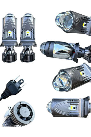 Yenilzdh4mercekli Led Far Ampulü 50wgüç 20.000 Lümen Garantili H4mercekli Grant Led Xenon