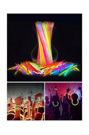50 Adet Parti Eğlence Doğum Günü Parlayan Fosforlu Neon Renkli Eklenebilen Çubuklar