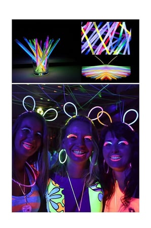 10 Adet Parti Eğlence Doğum Günü Parlayan Fosforlu Neon Renkli Eklenebilen Çubuklar