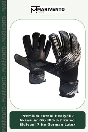 Premium Futbol Hediyelik Aksesuar GK-300-3-7 Kaleci Eldiveni 7 No German Latex