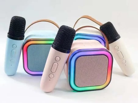 Özel Seri Karaoke Mikrofon Hoparlör Seti Ses Sistemi Kablosuz Eğlence Akustik Cihaz