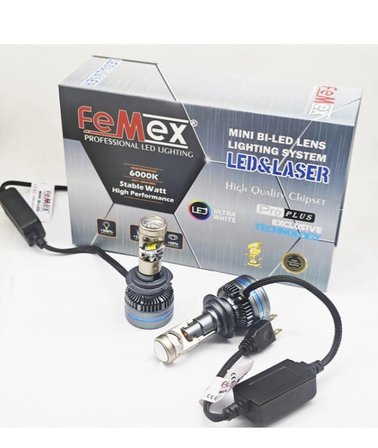 Femex Pro Plus H7 Mercekli Mini Bi-Led 110W 25000 Lumen