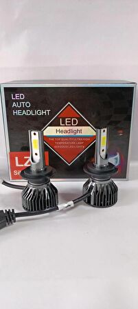 H7 LZDSİLVER V6SERİA LED Xenon Şimşek Etkili Beyaz Renkli Soğutma Fanlı Oto Ampul- GARANTİLİ