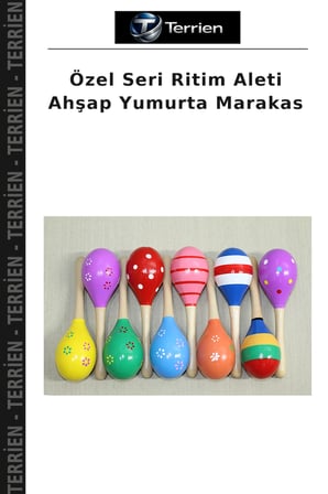 Özel Seri Ritim Aleti Ahşap Yumurta Marakas