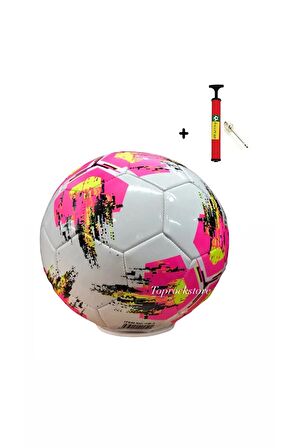 Dikişli Futbol Topu 5 Numara 3 Astar Şişirme Pompası Hediyeli