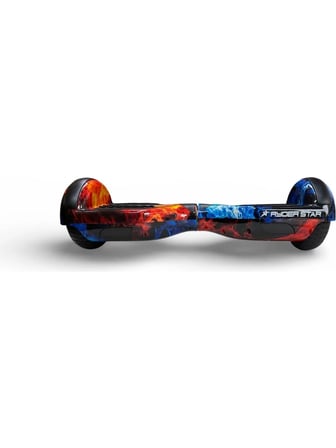 RYDER STAR Elektrikli Kaykay Hoverboard 6.5 Inch Bluetooth Hoparlörlü Akıllı Denge - RS-S5 Bicolor Flame Grafiti