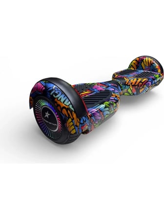 RYDER STAR Elektrikli Kaykay Hoverboard 6.5 Inch Taşıma Çantalı Bluetooth Hoparlörlü Akıllı Denge - RS-S5 Bang Bang