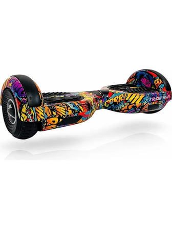 RYDER STAR Elektrikli Kaykay Hoverboard 6.5 Inch Taşıma Çantalı Bluetooth Hoparlörlü Akıllı Denge - RS-S5 Bang Bang