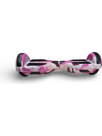 RYDER STAR Elektrikli Kaykay Hoverboard 6.5 Inch Taşıma Çantalı Bluetooth Hoparlörlü Akıllı Dengeli - RS-S5 Pink Camo