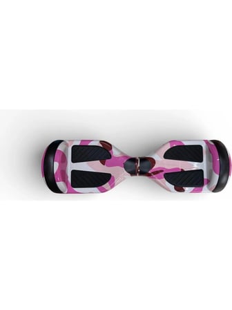 RYDER STAR Elektrikli Kaykay Hoverboard 6.5 Inch Taşıma Çantalı Bluetooth Hoparlörlü Akıllı Dengeli - RS-S5 Pink Camo
