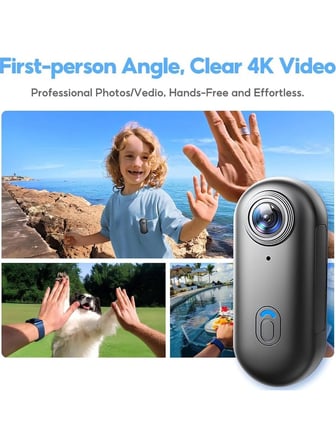 CASTU H88 Mini 4K WiFi Giyilebilir Manyetik Aksiyon Kamerası 32GB Hafıza Kartlı Set