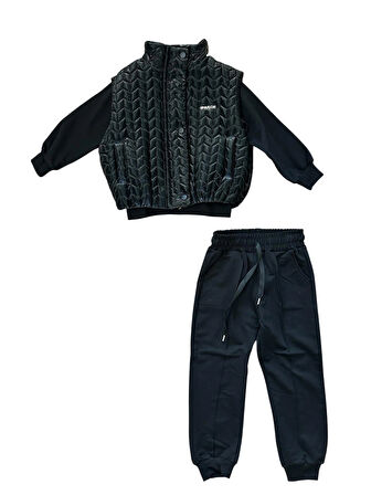 Harmony Şişme Yelekli Kız Çocuk Uzun Kollu Eşofman Takımı