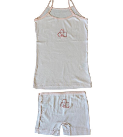 Somon Askılı Kız Çocuk Boxer İkili Takım