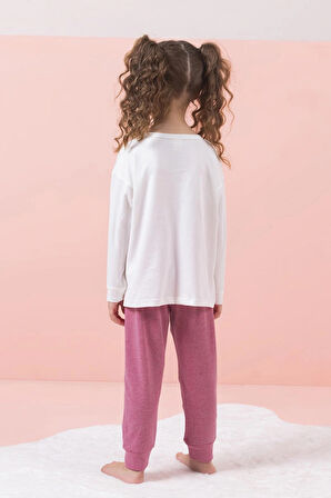 Anime Desenli Kız Çocuk Pijama Takımı