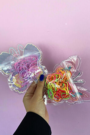 Renkli Perma Lastik Toka Seti