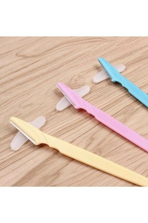 3lü Set Profesyonel Kaş Usturası Yüz Jilet Ve Kaş Şekillendirici Düzeltici