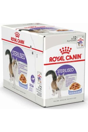 Royal Canin Adult Yetişkin Sterilised Kısırlaştırılmış Kedi Yaş Maması Pounch 12 Adet