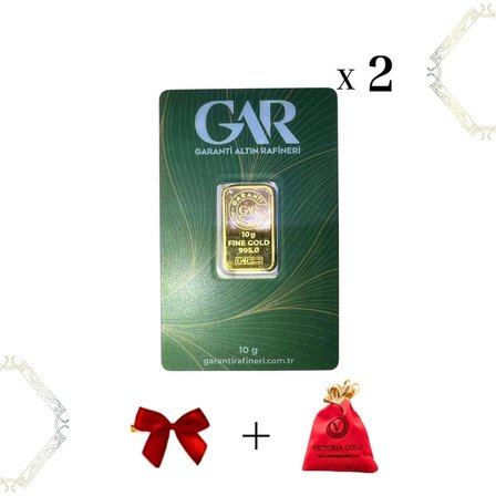 2 Adet 10 gram altın
