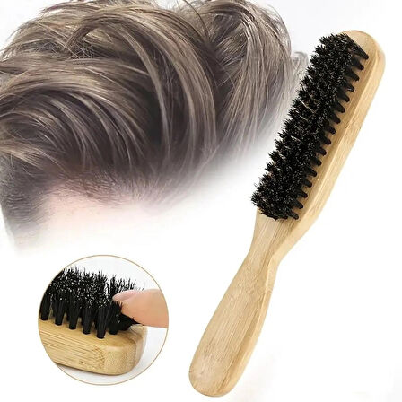 Unisex Bambu Ahşap saç fırçası, Kadın Erkek Pürüzsüz Tarak