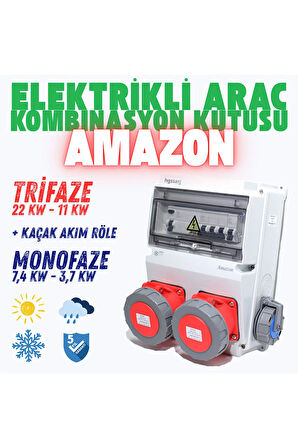 Amazon IP66-IP67-IP68 Trifaze Elektrikli Araç Kombinasyon Kutusu, 5 Yıl Garanti V i k o / P a n a s o n i c