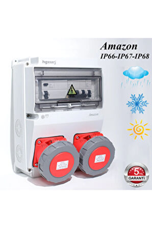 Amazon IP66-IP67-IP68 Trifaze Elektrikli Araç Kombinasyon Kutusu, 5 Yıl Garanti V i k o / P a n a s o n i c