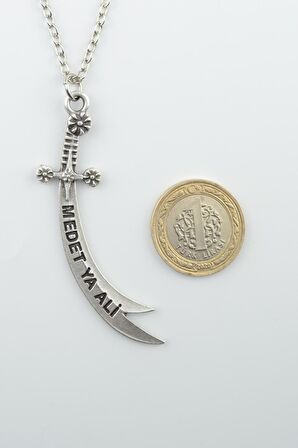 2'li Zülfikar Kılıç - Ya Ali Kılıç Kolye Seti