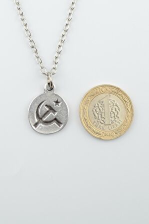 2'li Che Guevare - Orak Çekiç Kolye Seti