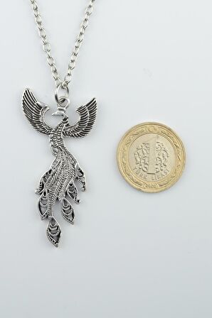 2'li Zümrüdüanka - Melek Kanat Kolye Seti