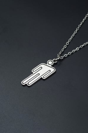 Billie Eilish Düz Zincir Kolye