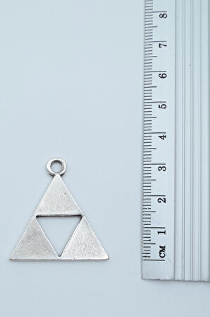 3'lü The Legen Of Zelda Kalkan Zelda Kılıç Üçgen  Gümüş Kaplama Unisex Düz Zincir Kolye Seti kod 1207