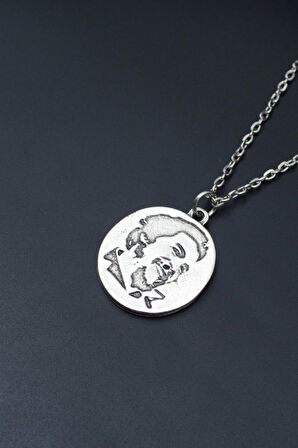 Che Guevara Madalyon Düz Zincir Kolye