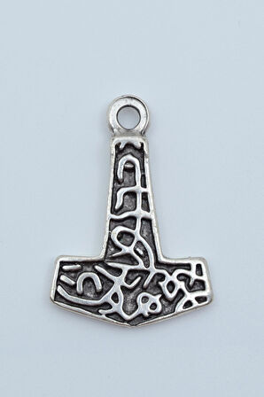 Thor Mjollnir Hammer Örme Zincir Kolye