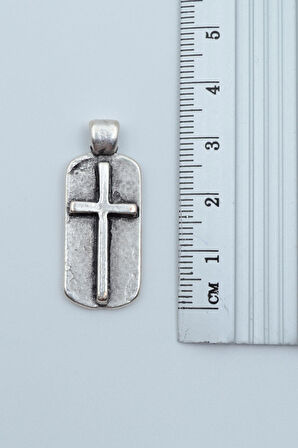 Haç Künye Örme Zincir Kolye