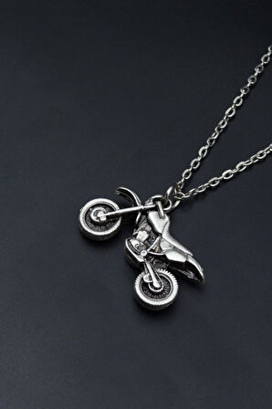 Cross Motor Düz Zincir Kolye