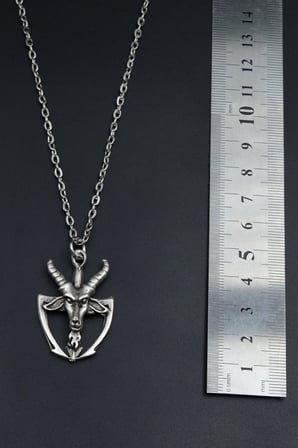 Pagan - Keçi Şeytan Düz Zincir Kolye