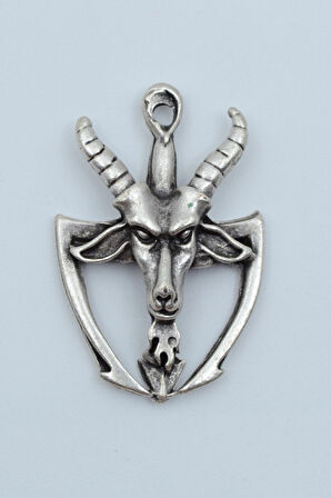 Pagan - Keçi Şeytan Örme Zincir Kolye