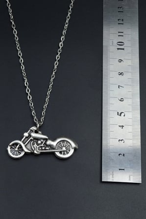 Chopper Motor Düz Zincir Kolye