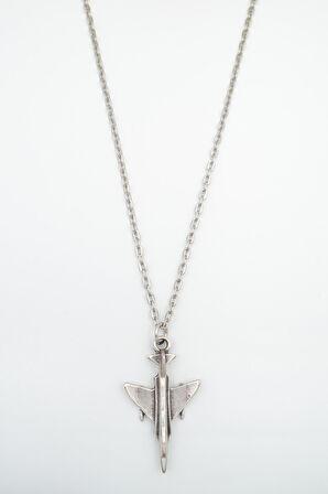 F4 Phantom Uçak Düz Zincir Kolye