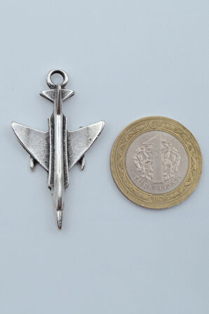 F4 Phantom Uçak Örme Zincir Kolye