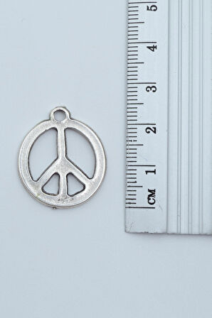 Minimal Barış Sembolü Örme Zincir Kolye