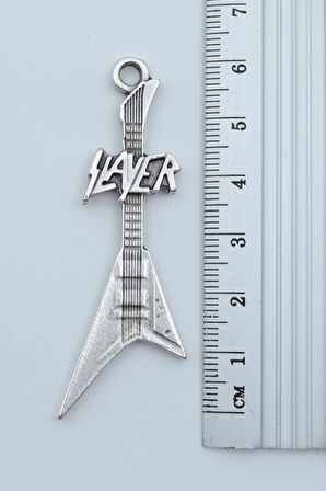 Slayer Elektro Gitar Örme Zincir Kolye