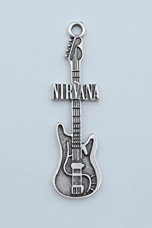 Nirvana Elektro Gitar Örme Zincir Kolye
