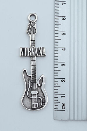 Nirvana Elektro Gitar Örme Zincir Kolye