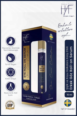 Erkeklere Özel Göz Roll-on Serum Kırışıklık Şişlik Ve Koyu Halkalara Karşı Etkili Hızlı Emilim 15ml