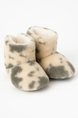 Çocuk ve Bebek Panduf, Kışlık Peluş Bot, Yumuşak, Sıcak Tutan, Kaymaz Tabanlı Ev İçi Patik, Ev Botu