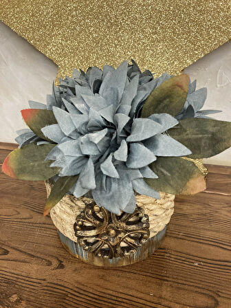 Bohem Tarzı Halatlı Saksı Vazo - Balkon Bahçe İçin Dekoratif Çözüm